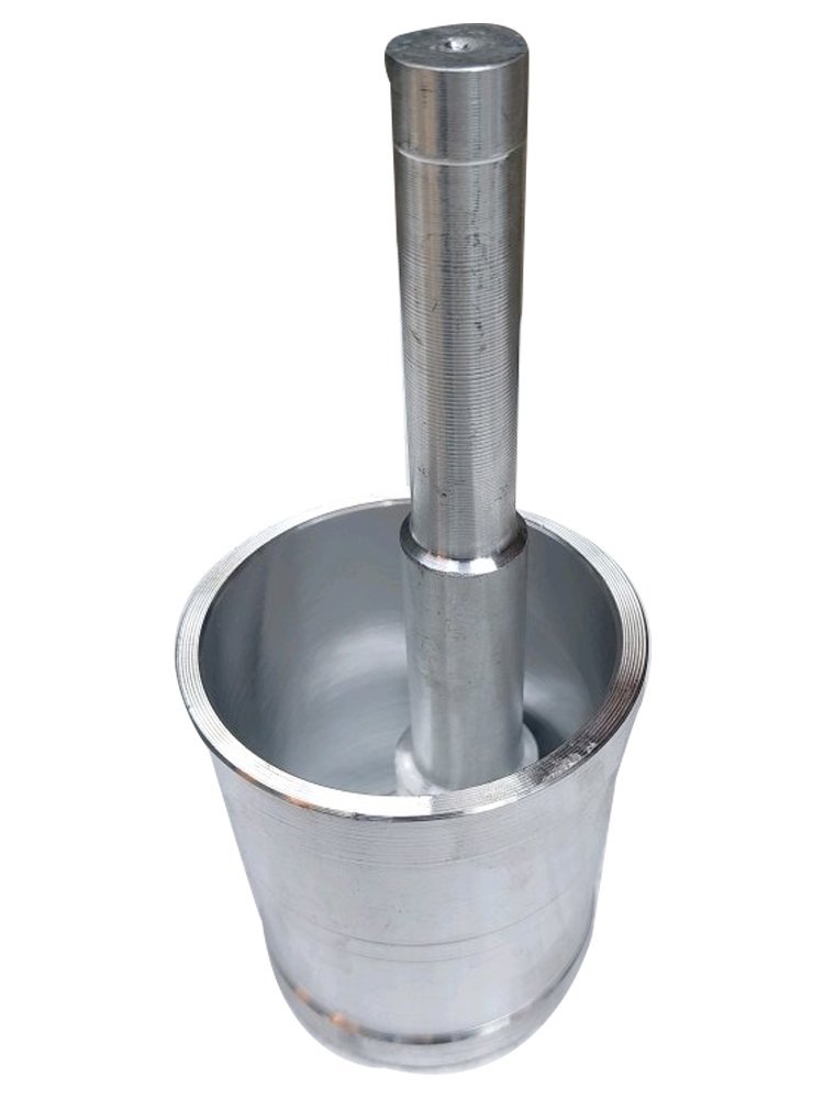 Silver Aluminium Mortar Pestle Set, For Kitchen