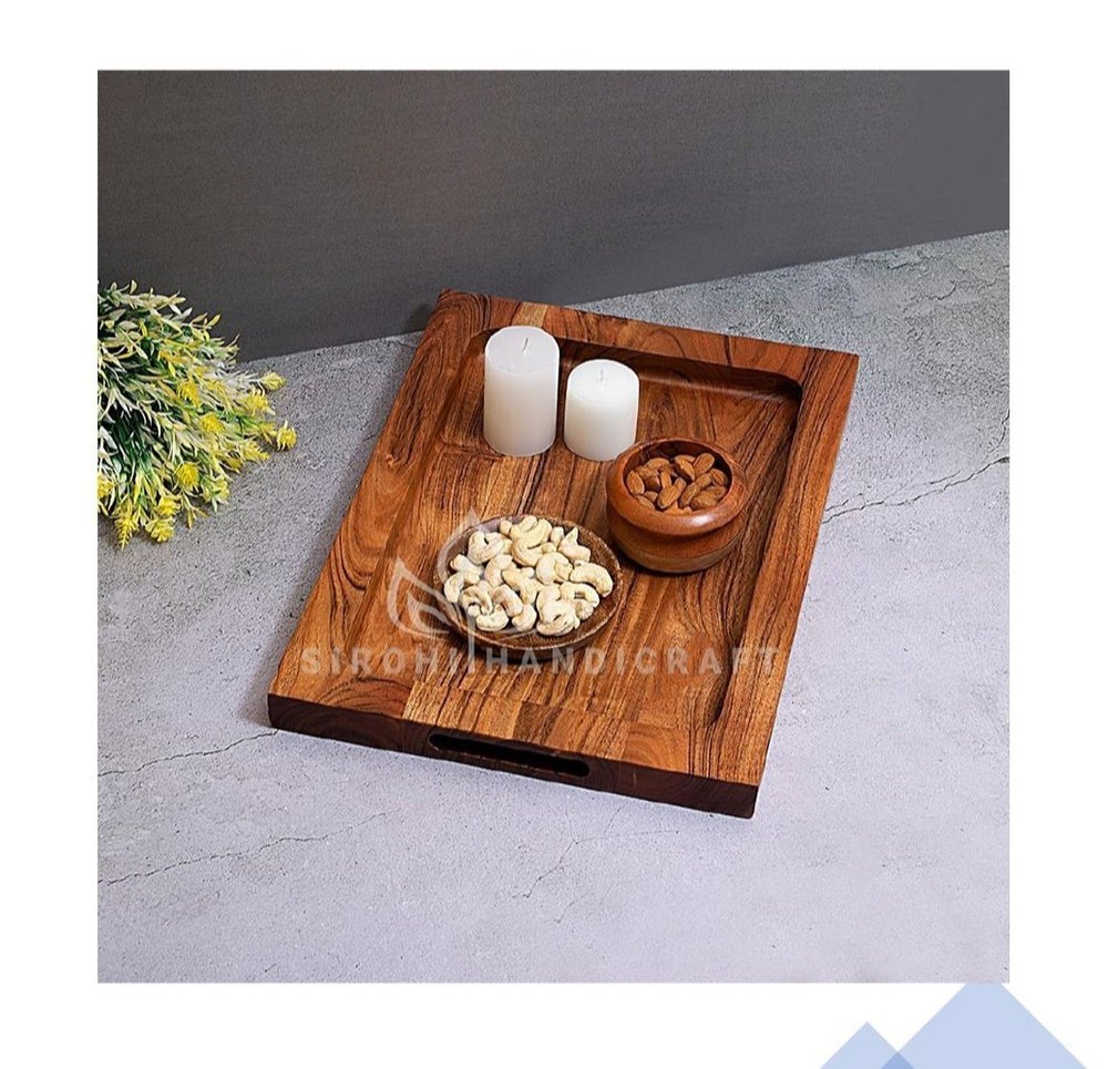 Wooden Hand Painted Tray, For Kitchen