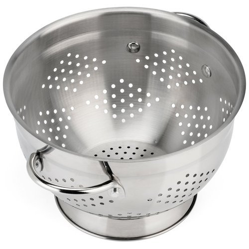 Divine Overseas Stainless Steel Deep Colander, for Home and Hotel/Restaurant