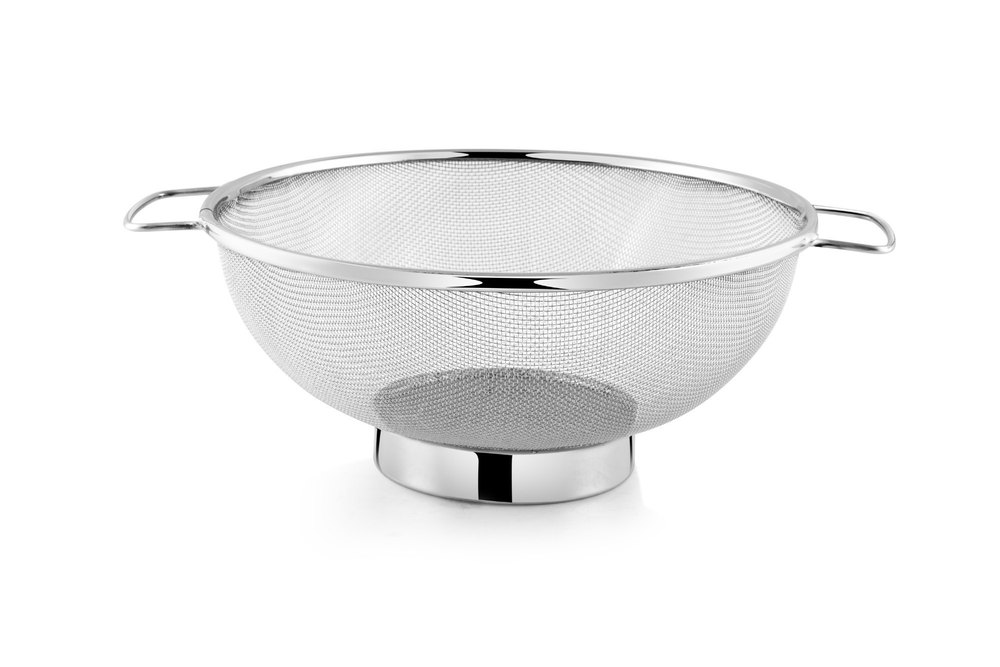 Silver Round Stainless Steel Colander Baskets, For Home img