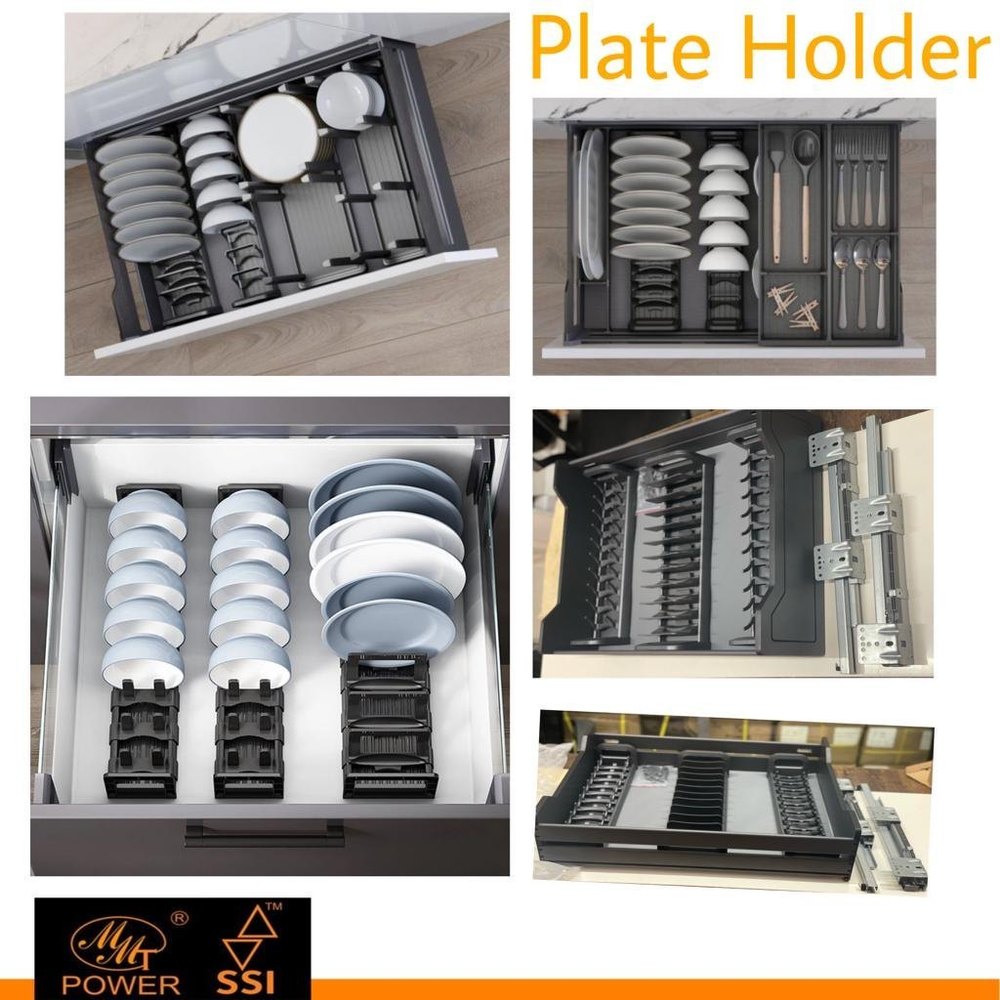 Square Stainless Steel Plate Holder, For KITCHEN img