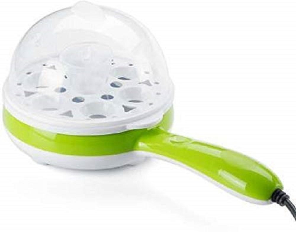 Plastic Green 2 In 1 Electric Egg Boiling Steamer, Input Power Supply