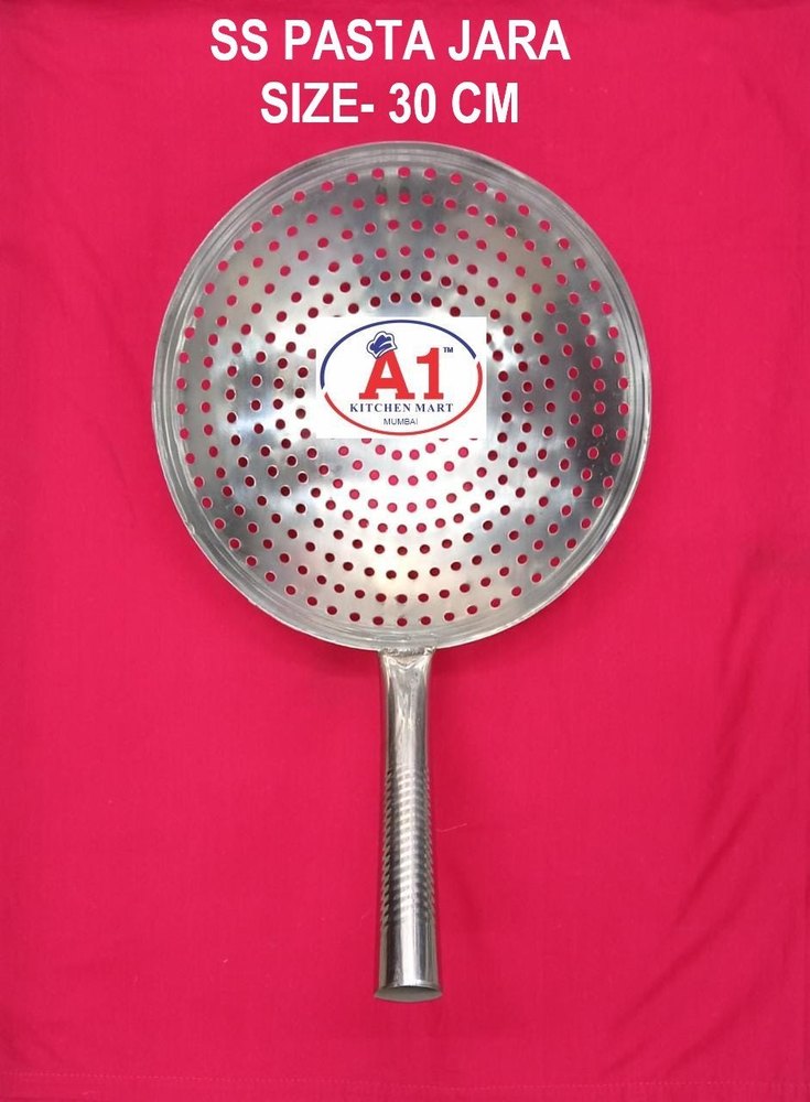 Silver Stainless Steel Pasta Stainer, For Restaurant
