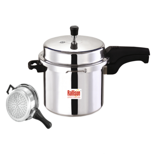 Silver 5 Ltr Induction Pressure Cookers, For Home