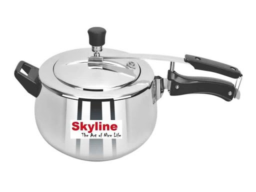 Aluminium Skyline Pressure Cooker, Capacity: 5 Litre, Size: 5 Ltr