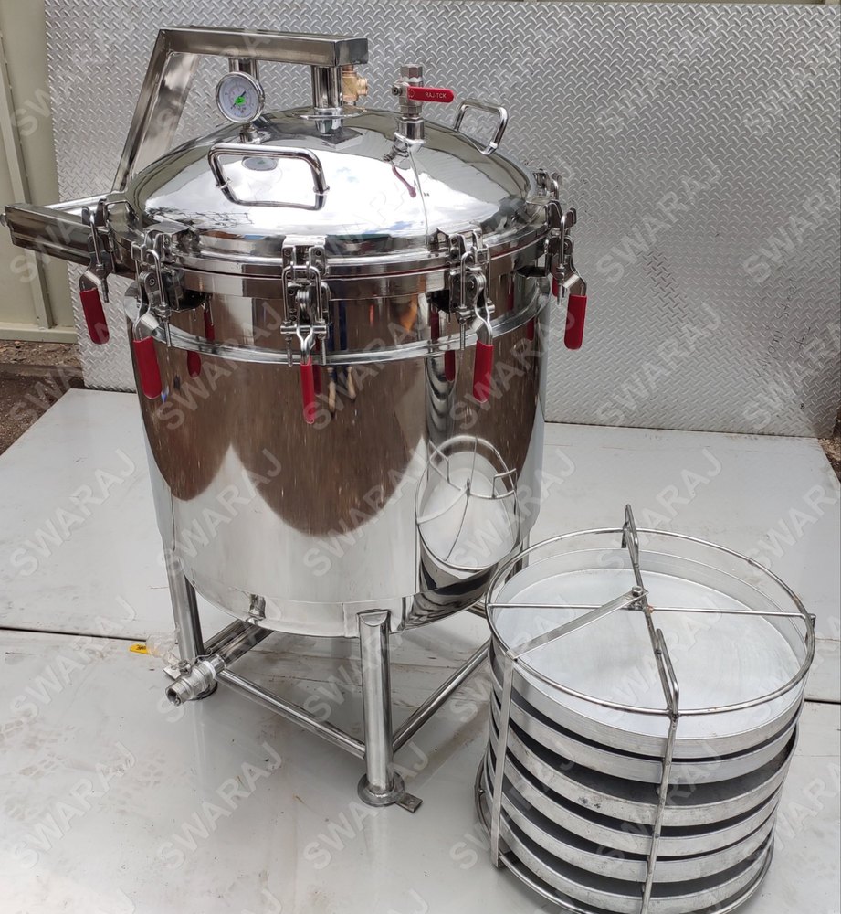 SS Stainless Steel Steam Jacketed Cooker, For Industrial