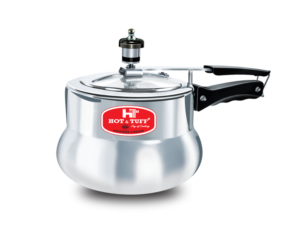 HOT & TUFF Inner Lid Pressure Cooker Handi, For Home, Size: 3.5L