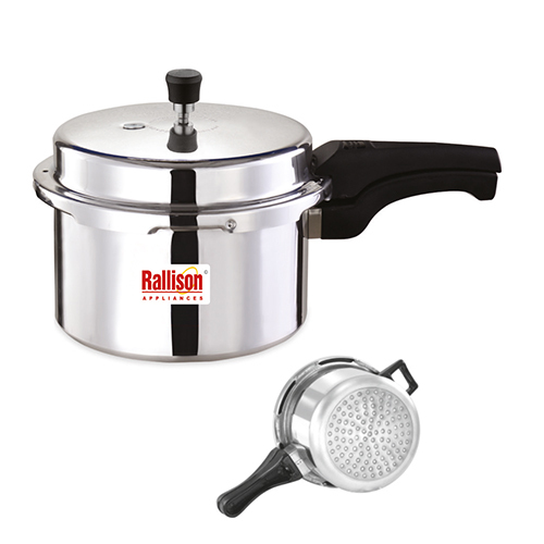 Silver 3 Ltr Induction Pressure Cookers, For Kitchen