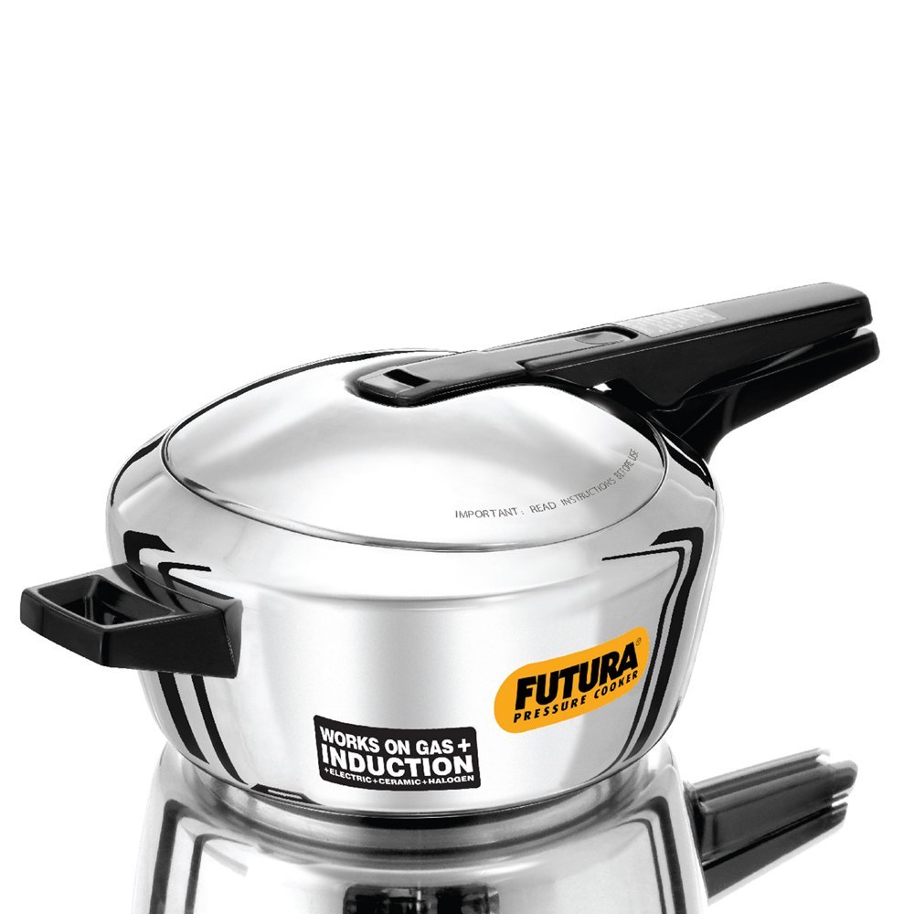 Hawkins Silver Futura Induction Compatible Inner Lid Pressure Cooker, For Kitchen, Capacity: 4 Litre