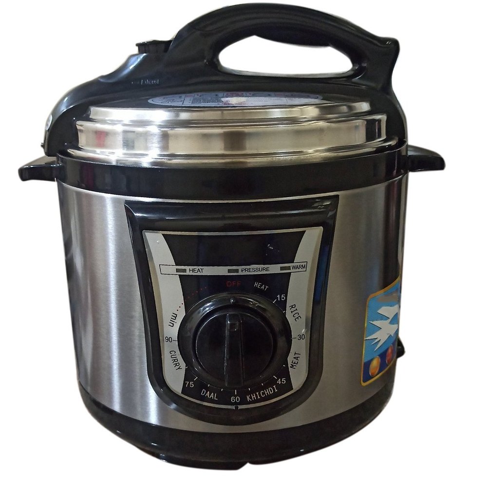 Next Silver 5L Electric Pressure Cooker, For Kitchen, Size: 26x23x23