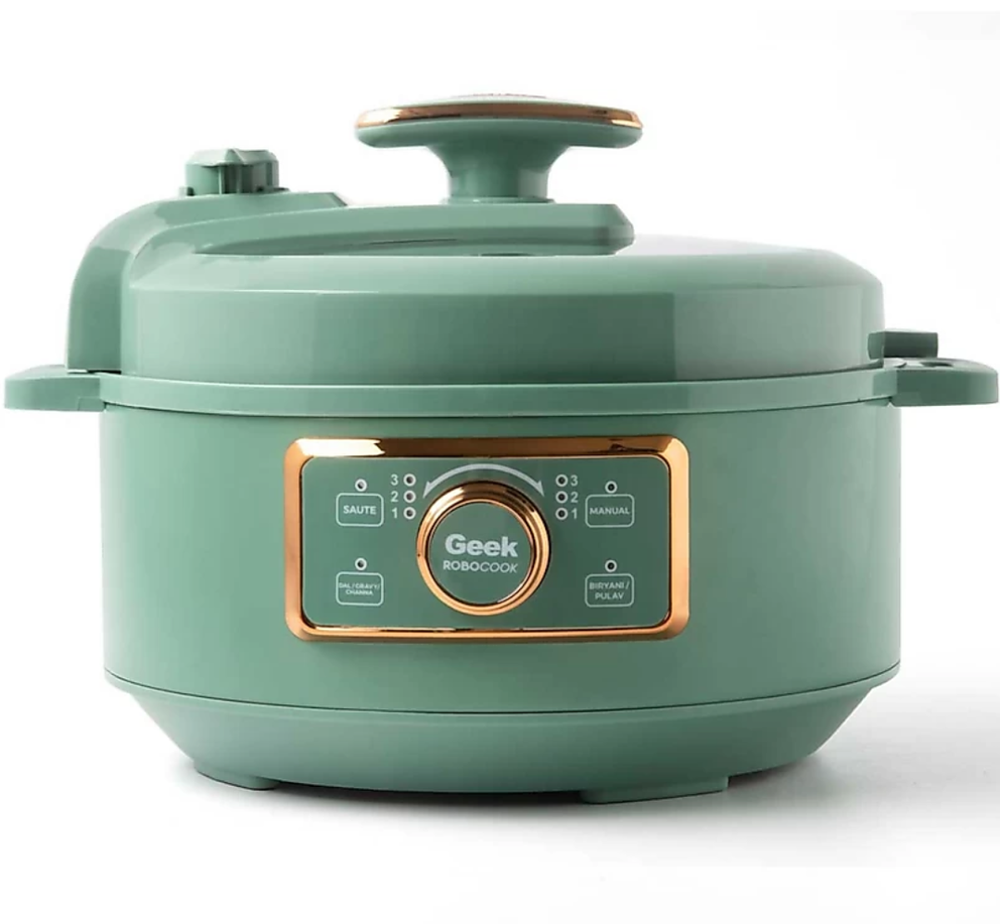 Green Non Stick Electric Pressurce Cooker, For Home, Capacity: 3 L