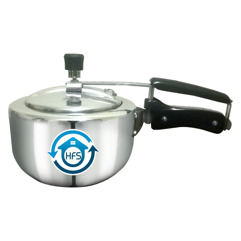 HFS Silver 2ltr Pan Pressure Cooker for Home
