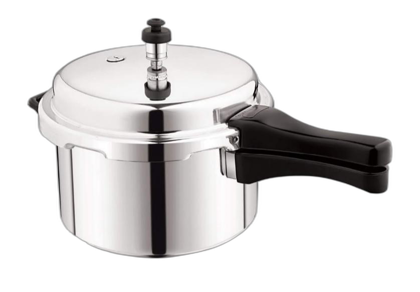 Silver Cema Gold Hard Anodized Pressure Cooker, For Cooking, Size: 9 Inch (d)