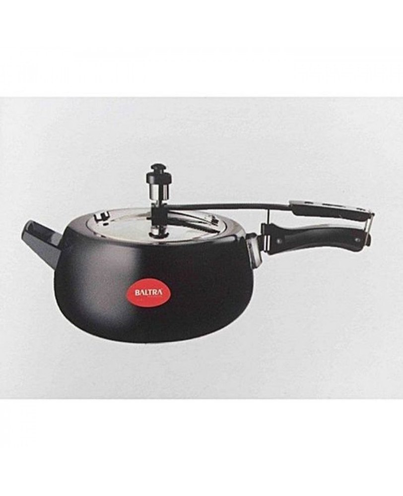 Baltra Black 3.5 L Hard Anodized Pressure Cooker, For Kitchen, Capacity: 3.0 Ltr