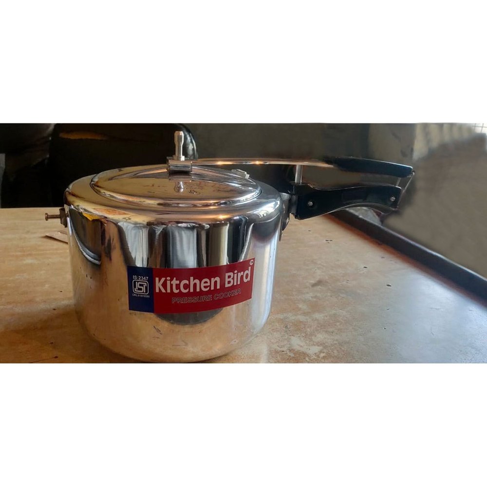 Wrought Aluminium 5 Litre Kitchen Bird Pressure Cooker, For Home img