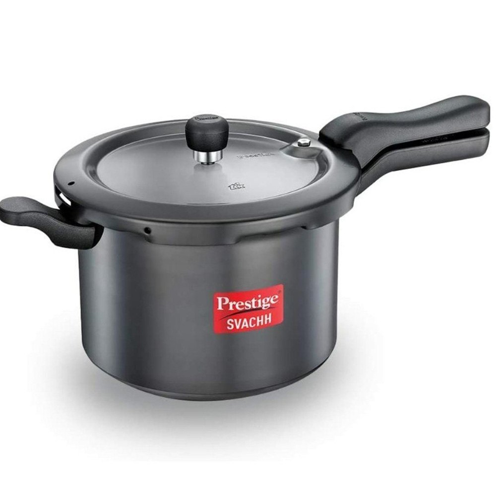 Black Prestige Non Stick Cooker 5 Litre, For Home img