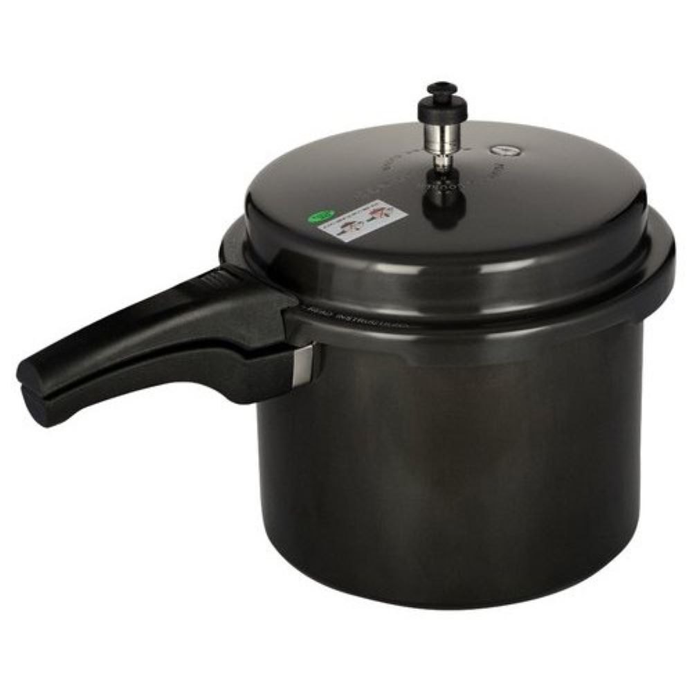 Black 10L Non Stick Pressure Cooker, For Home