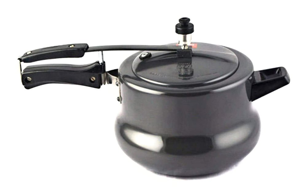 Black Non Stick Pressure Cooker, Capacity: 3 Ltr, 5 Ltr img