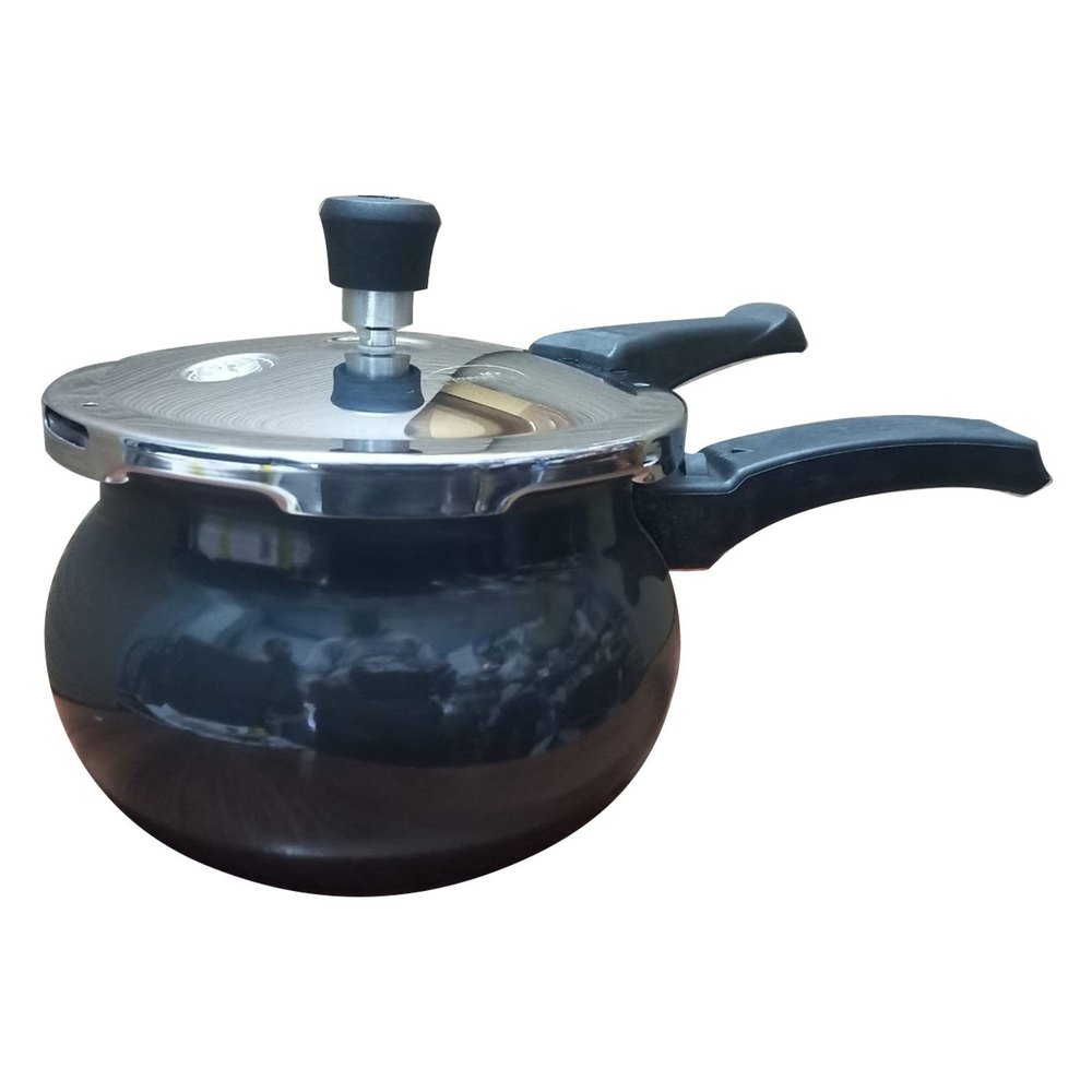 Grey Aluminium 3 Litre Non Stick Pressure Cooker, For Home And Hotel