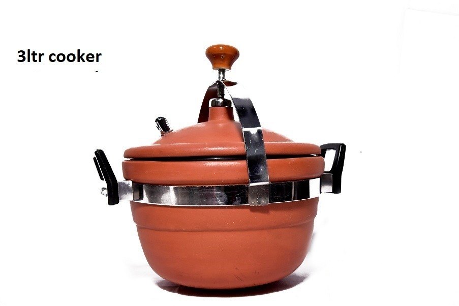 Brown Clay Organic Cooker, For Home, Size: 3 Ltr img
