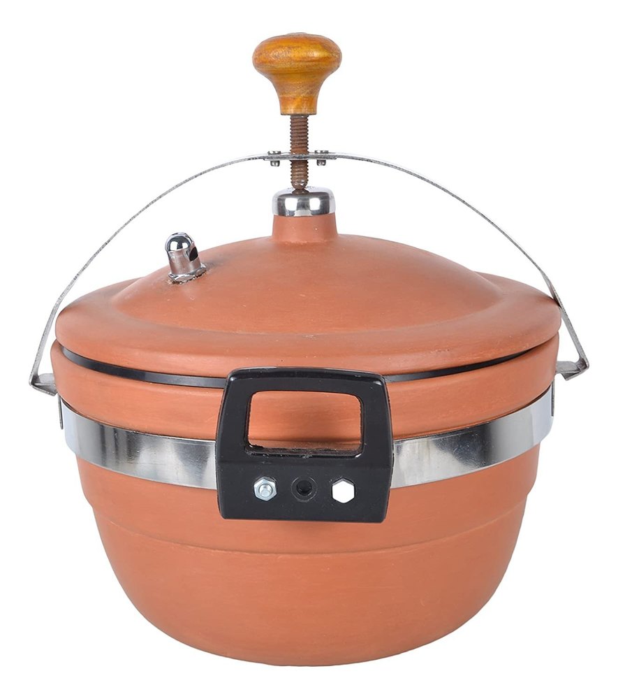NY Color Coated Terracotta Pressure Cooker, For Home, Size: 3 L