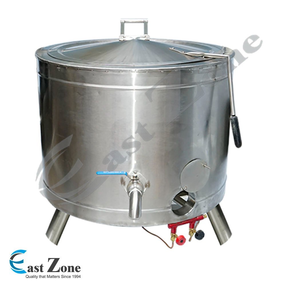 LPG Rice Boiler Bulk Cooker, For Industrial Canteen, Capacity: 68 Liters To 227 Liters