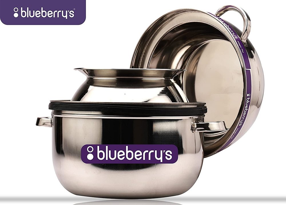 Blueberry\'\'\'\'S Double Layer Stainless Steel Thermal Rice Cooker With Stainless Steel Pot 1.5 Kg