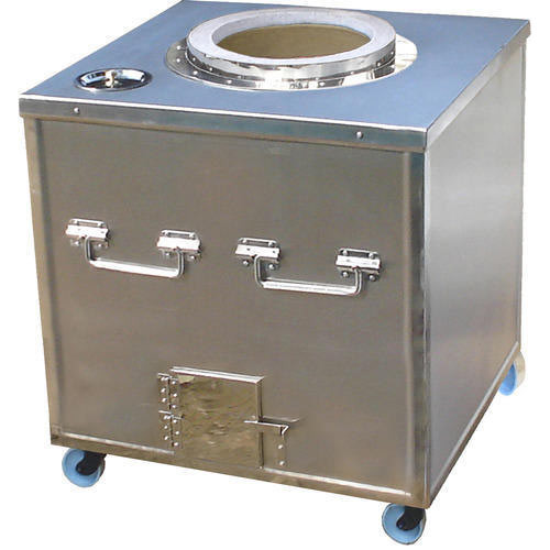 Stainless Steel Square SS Mobile Tandoor, For Hotel, Restaurant