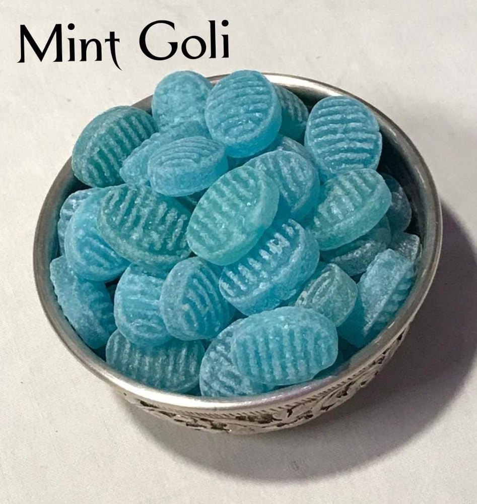Hard Candy Round Blue Mouth Fresh Mint Goli, Packaging Type: Loose
