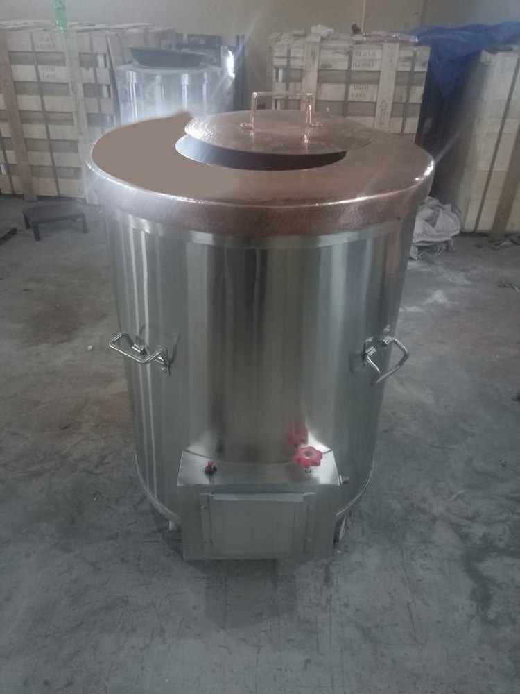 Stainless Steel 1 SS Round Gas Tandoor, For Restaurant