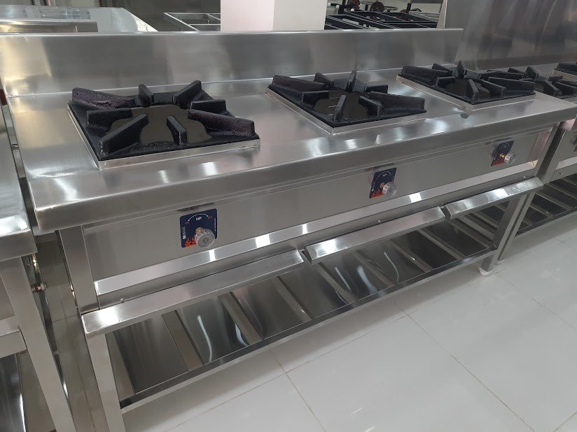 Two Burner Chinese Cooking Range, For Hotel