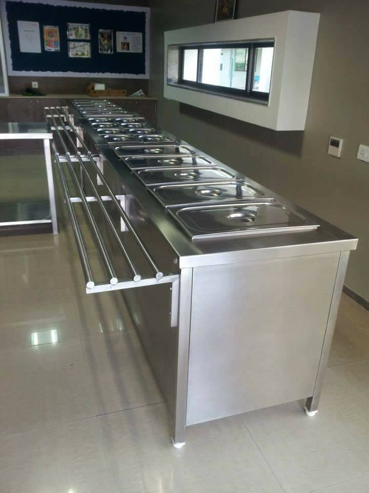 M-Cool Ss Bain Marie Counter, For Commercial Use