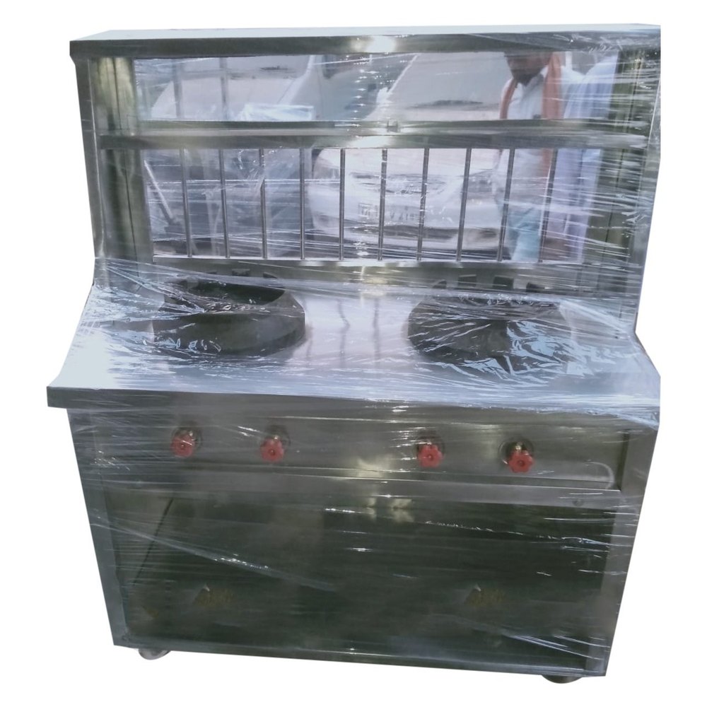 LPG 2 Burner Chinese Cooking Ranges, For Commercial