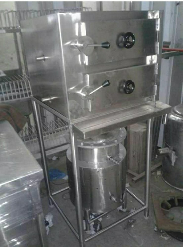 Stainlesssteel Commercial Food Warmer stainless steel Industrial Idli Steamer, Capacity: 180