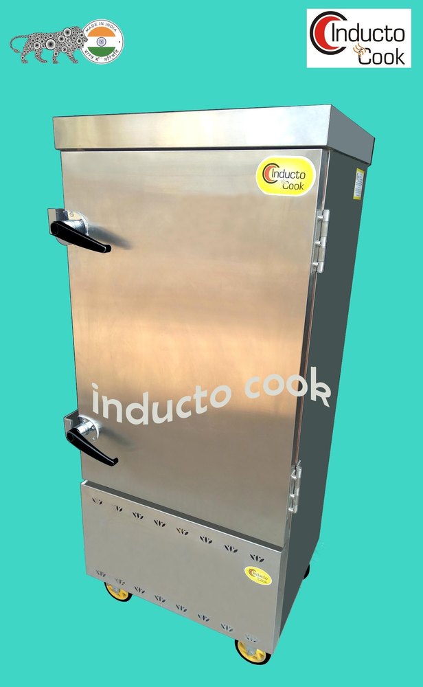 Inducto Cook Stainless Steel Commercial Rice Steamer, Size: 30 X 26 X 65