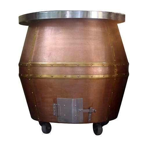 Copper Tandoor, For Commercial, Capacity: 100 L