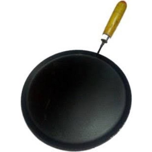 Black Induction Iron Chapati Tawa, For Home, Size: 26 cm