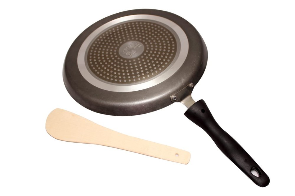 Black Stainless Steel Non Stick Dosa Tawa with Induction Base, For Hotel