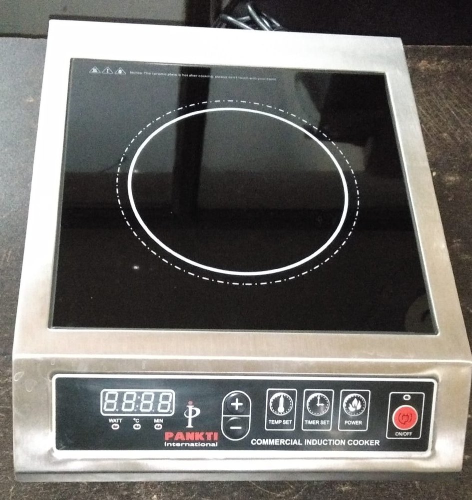 3.5 kW Grey Commercial Induction Cooker
