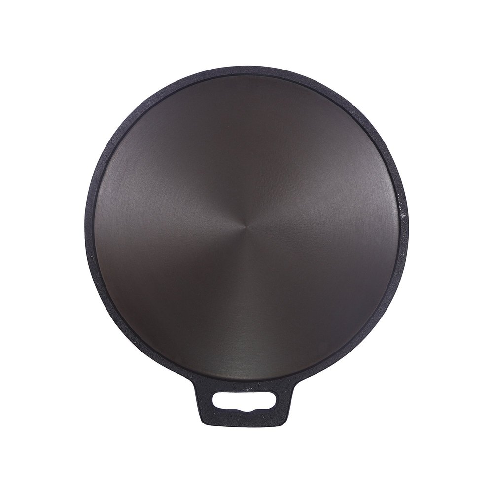 Black Induction 11 Inch Cast Iron Dosa Tawa, For Home img