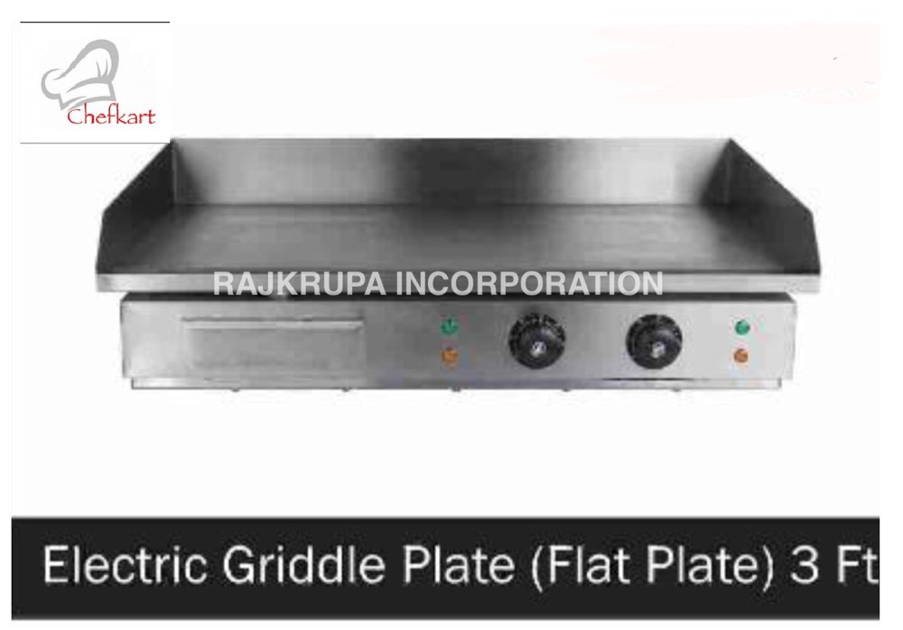 Stainless Steel Electric Griddle, For Hotel, Size: 2ft, 3ft