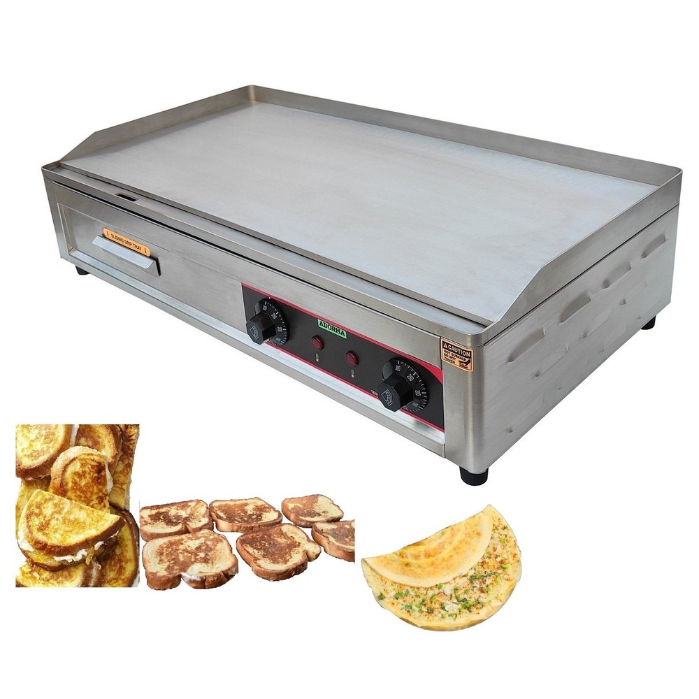ADORMA Electric Stainless Steel Griddle plate 28x15, For Restaurant, Size: 28 Inch X 15 Inch