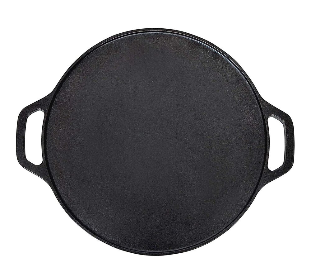Ess Bee Black 12Inch Double Hand Flat Tawa, For Home