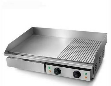 Silver Stainless Steel Electric Griddle Plate