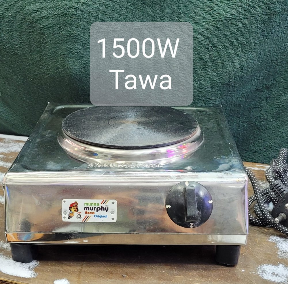 Black Aluminium Electric Tawa, For Restaurant, Size: Standard