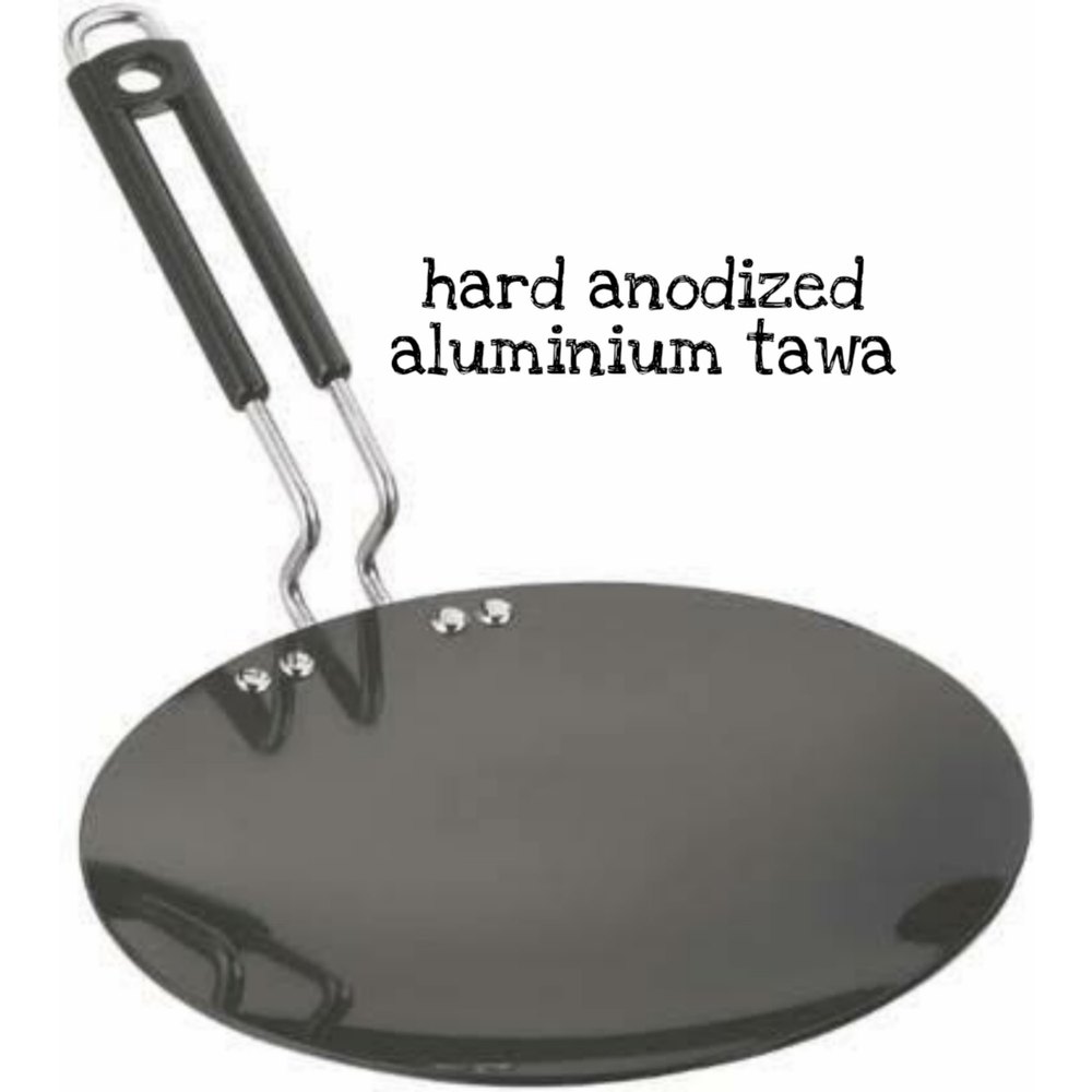 4 Aluminium Hard Anodized Aluminum Cookwares, For Kitchen, Size: 9-12