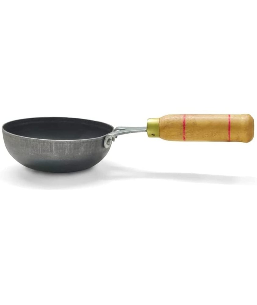 Mk Kitchenware Black Small Iron Tadka Pan 4/5 Inch, For Home