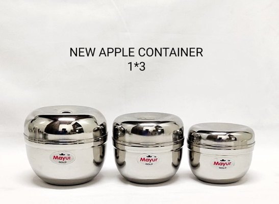S.S. Apple Pot, Material Grade: Stainless Steel, Size: 1x3