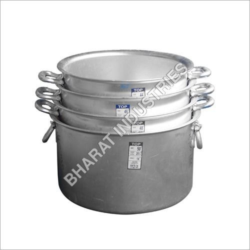 Bharat Round Aluminium Heavy Cooking Vessels, For Restaurant, Size: Max 85 cm