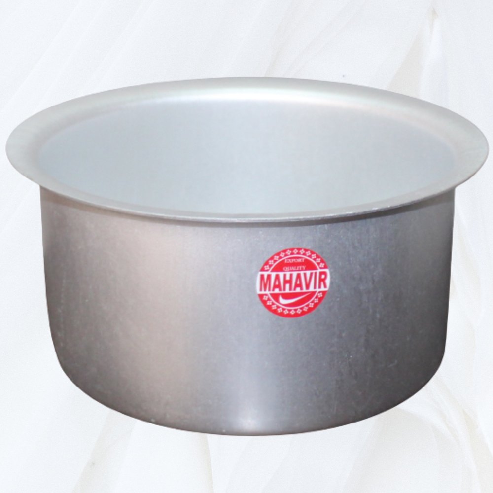 Wash Silver Aluminium Tope With Lid, Size: 10 To 28